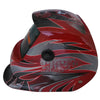 Best Cheap Auto Darkening Welding Helmet in Red & Silver Colorful Graphic Designs - Mega Save Wholesale & Retail