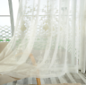 A PAIR 1.8M*2.7M Romantic Victoria White Cotton Linen Curtain