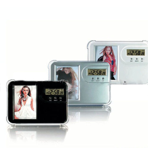 Multifunctional electronic pen holder Alarm clock  Photo Frame folding calendar