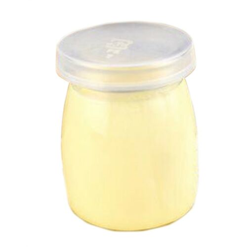 Pudding Bottle Glass Pudding Cup with Cover  100ml