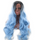 Professionals Volume Blue & Black Curly Layered Long Wig