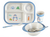 Kids Toddler Dinner Set 5PCS Dinnerware Cartoon Design Gifts