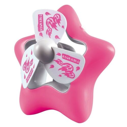 USB 600mA Rechargeable Silent Star Portable Cooling Fan   Pink