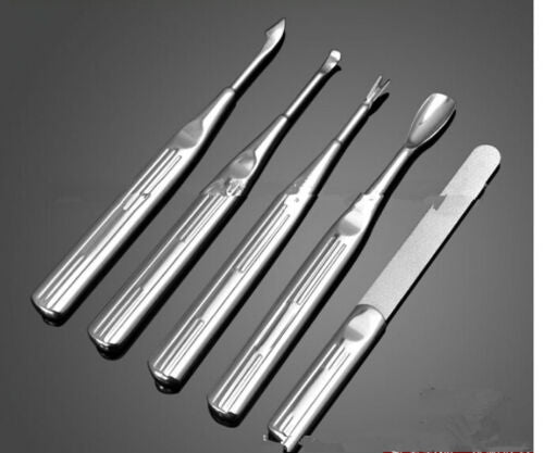 Nail Care 5 Piece Cutter Cuticle Clipper Manicure Pedicure Kit Set