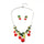 Jewelry Necklace Oil Cherry Cute Sweet Necklace Suit Woman Clavicle Necklace