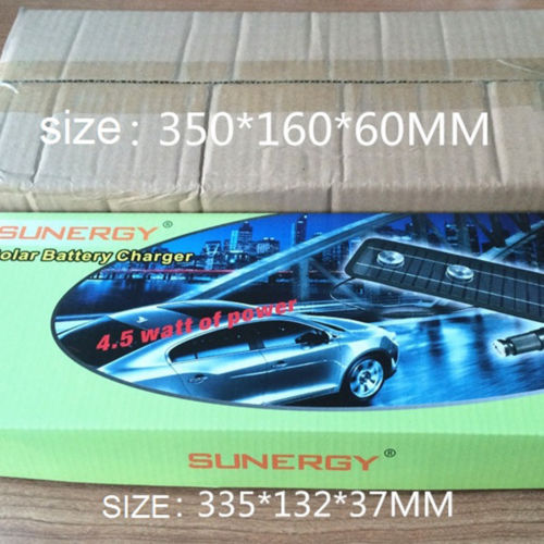 Multifunction solar car charger car battery conservation 12V4.5W