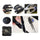Creative Wall Clock Simple Silent DIY Mirror    silver