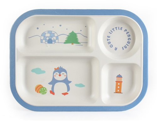 Kids Toddler Dinner Set 5PCS Dinnerware Cartoon Design Gifts