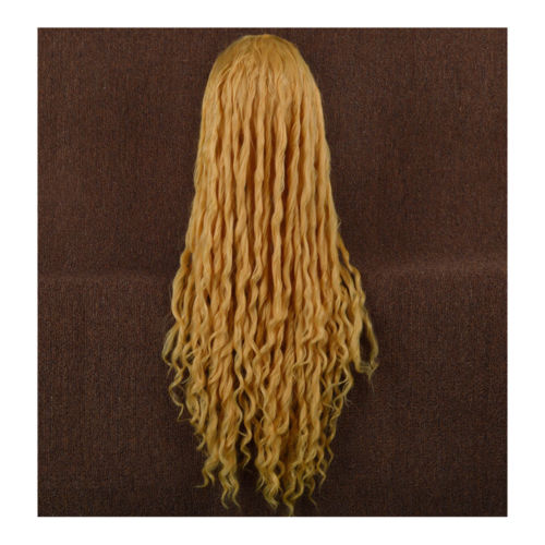 Lord of the Rings The Hobbit Elf Galadriel long flaxen wavy cosplay full wig