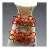 Cloth Style Long Earrings Creative Long Costume Circles   01
