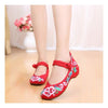 Old Beijing Cloth Shoes National Style Embroidered Shoes Square Dance Shoes Slip