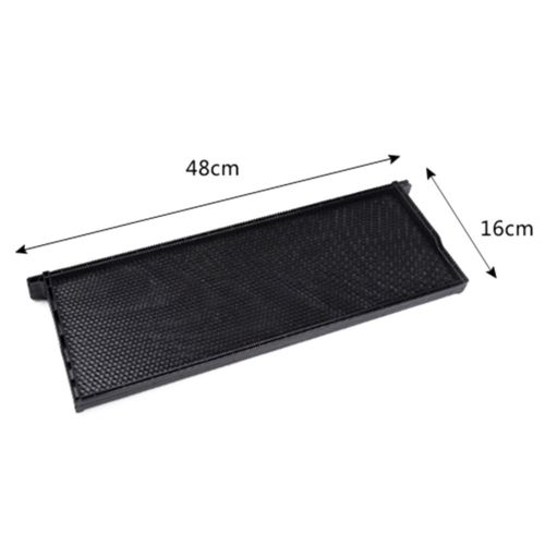 Black Plastic Nest Frame with Comb Foundation Apis Mellifera 48x16
