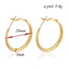 18K Gold Platinum Galvanized Earrings  white