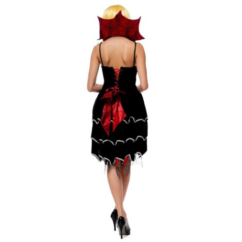 Gothic Vampire Costume Halloween Cosplay Game Uniform