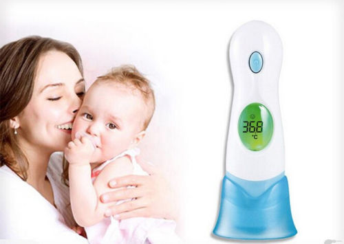 8-in-1 Baby Adult Body Ear Forehead Ambient Clock Infrared Digital Thermometer