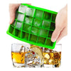 Silicone Mold Ice Cube Container Ice Tray Ice-making Box   green
