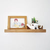 U-shape Photo Rack Rustic wood Storage Display  Wall Mount Floating Shelves 40cm