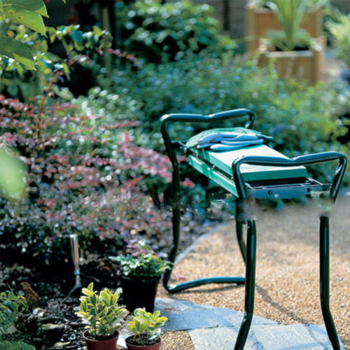 Garden Kneeler and Seat Bench Chair Stool Folding 19.5"x24"x10"