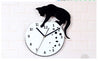 Cat climbing on the Clock Wall Clock Fashionable Creative Small Cat Wall Clock