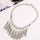 European Exaggerated Big Brand Ornament Environment-friendly Alloy Waterdrop Nec