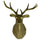 Large Size Plastic Deer Head Wall Hanging Decoration golden