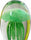 Jellyfish Paperweight Glow in the Dark WITH LED BASE Multicolor Jellyfish Green