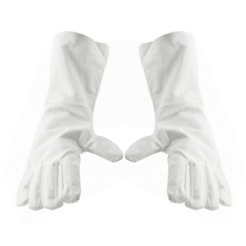 1 pair Long Work Protection Canvas Thick Gloves 40cm