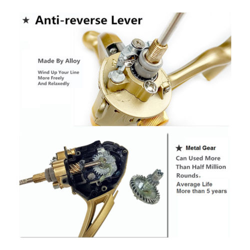 JX 10 Axis Metal Fishing Polley Fishing Rod   1000