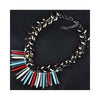 European Big Brand Ornament Exaggerated Alloy Tassel Necklace Exaggerated Woman