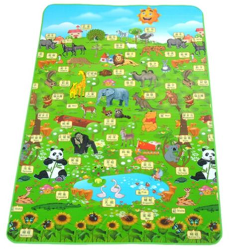 Waterproof Kids Baby Todder Play  Crawl  Gym Picnic Mat Pad Rug Double Sided