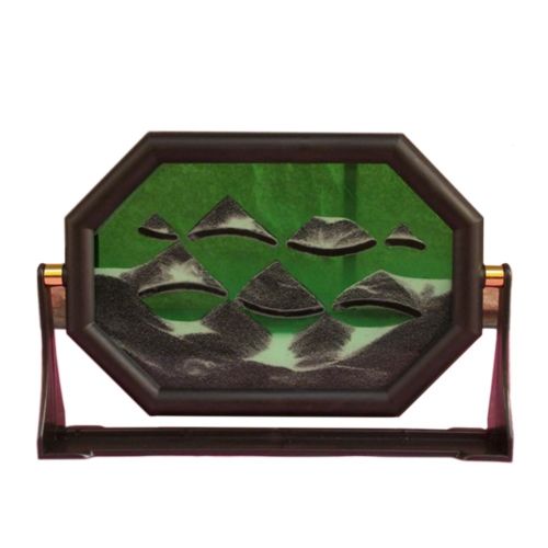 3D Creative Moving Sand Glass Art Picture Frame Desk Craft