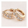 Earrings 18K Gold Galvanized Zircon