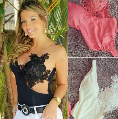 Explosion Models Lace Straps Wrapped Chest Stitching Gauze Shirt black M