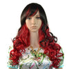 60cm Blunt  Gradient  Wavy Curled Hair Cap Cosplay Wig