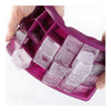 Silicone Mold Ice Cube Container Ice Tray Ice-making Box  rose red