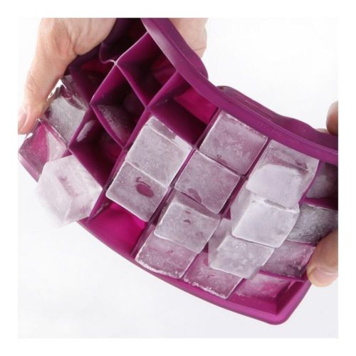 Silicone Mold Ice Cube Container Ice Tray Ice-making Box  rose red