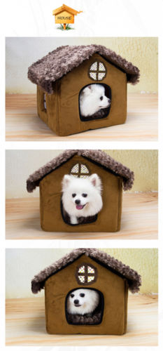 Pomeranian Bichon small dog kennel dog house         S	Bamboo