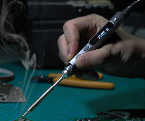 40W Mini Portable Electric Soldering Iron TS100 DC 12V-24V STM32 Intelligent CNC