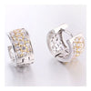 Fresh Earrings 18K Gold Platinum Galvanized   white
