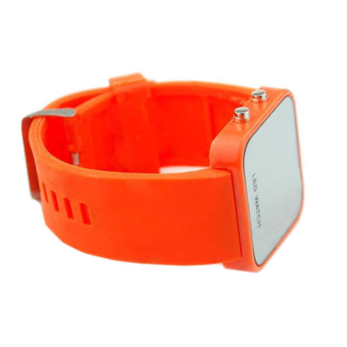 Sports LED Student Jelly Watch Mirror
