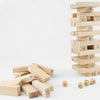 Pine Jenga Box 54 Pieces 4 Dices Presented Bulding Stock Domino Small Digit Jeng