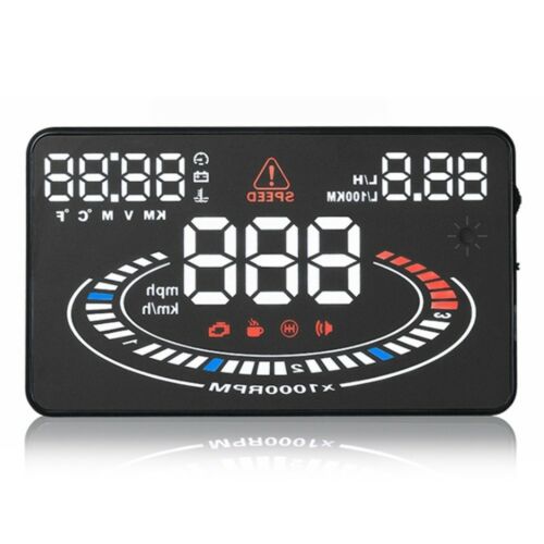 5.5" E300 HUD Head Up Display Car OBD2 OBDII Speed Warning Projector