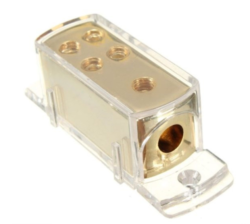 Car Audio Stereo Amp Power Ground Cable Splitter Distribution Block 4 Ways