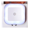LED Body Induction Sensor Controlled Night Light ABS    White
