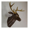 Plastic Deer Head Wall Hanging Decoration bronze