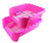 Dog Toilet Dog Puppy Plastic Potty Training Tray  with Fence Target Pink Large
