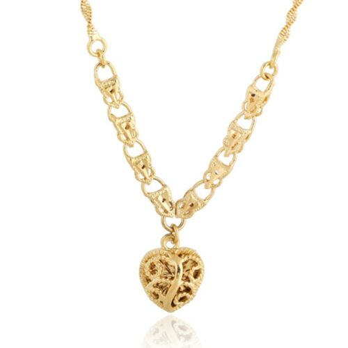 Hollow Love Heart Peach Necklace