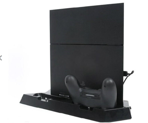 Brand New Dual Cooling Fan Charging Dock Station for PS4 with 3 Port USB HUB