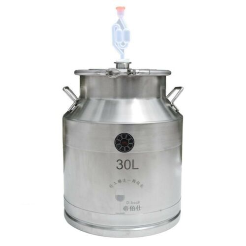 30L Hook Design Fermentation Barrel Home Wine Making Milk Barrel without Faucet