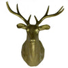 Large Size Plastic Deer Head Wall Hanging Decoration golden